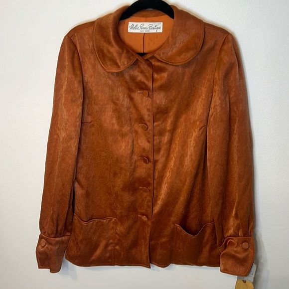 Mollie Parnis Boutique vintage NWT jacket size 14 Union Made - Picture 1 of 13
